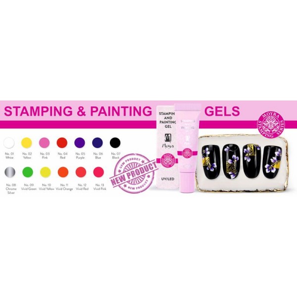 Moyra Stamping and Painting gel Nr.04 Red
