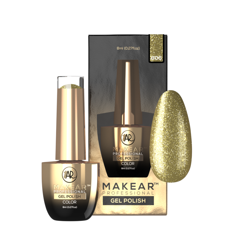 Makear 806 UV Gel Polish PREMIUM GLITTER 8ml