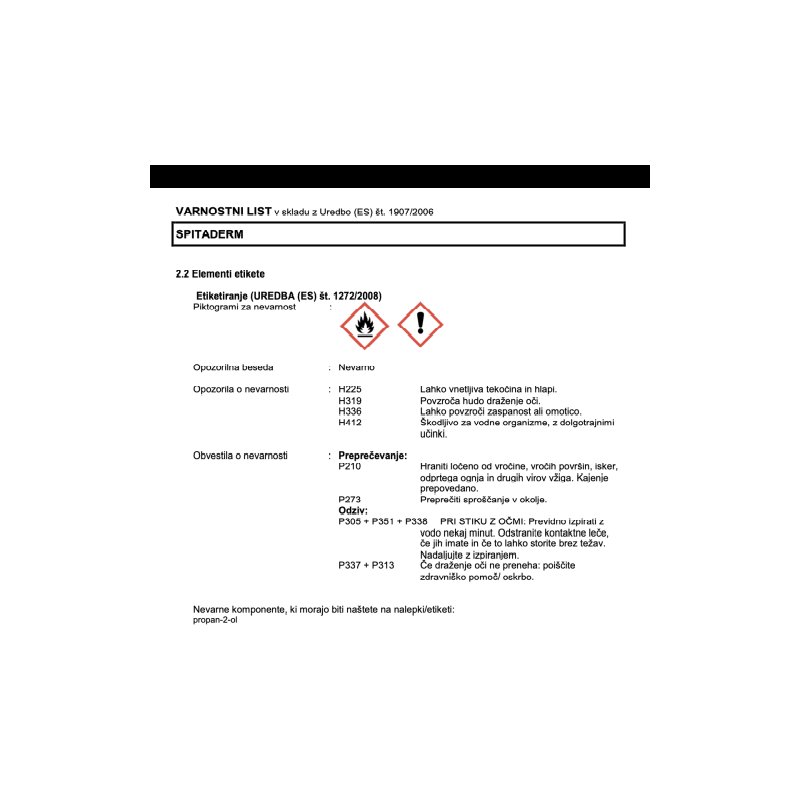 Spitaderm dezinficijens kože 500 ml